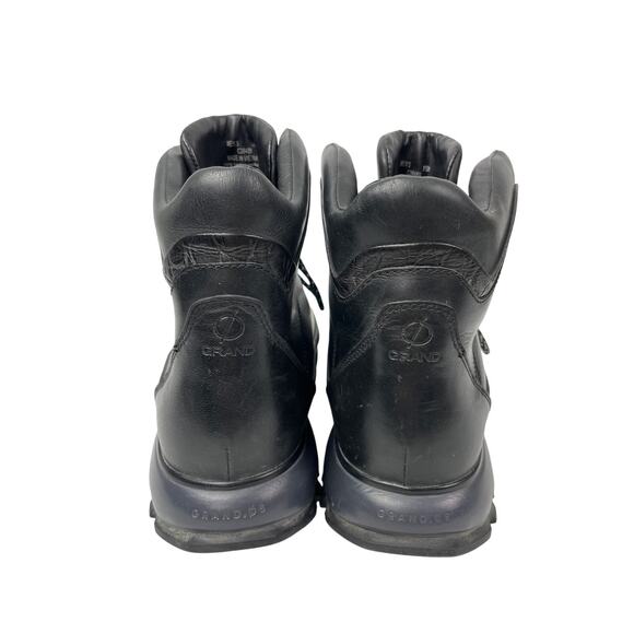 Cole Haan Zero Grand Explore Black Leather Lace Up Round Toe Hiking Boots Sz 10 main image 5